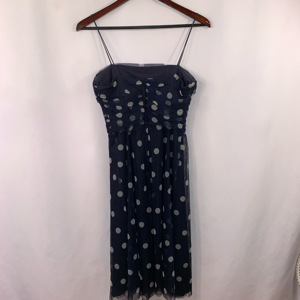 Eliza J Dress A-Line Midi 10 Polka Dot Sleeveless - Picture 5 of 6